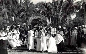 SIDI-OKBA - RENOVATION DES VOEUX DE BAPTEME COLETTE DECAUX - 18 AVRIL 1937